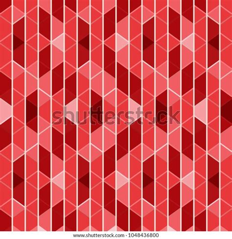 Red Abstract Geometric Pattern Stock Vector Royalty Free 1048436800