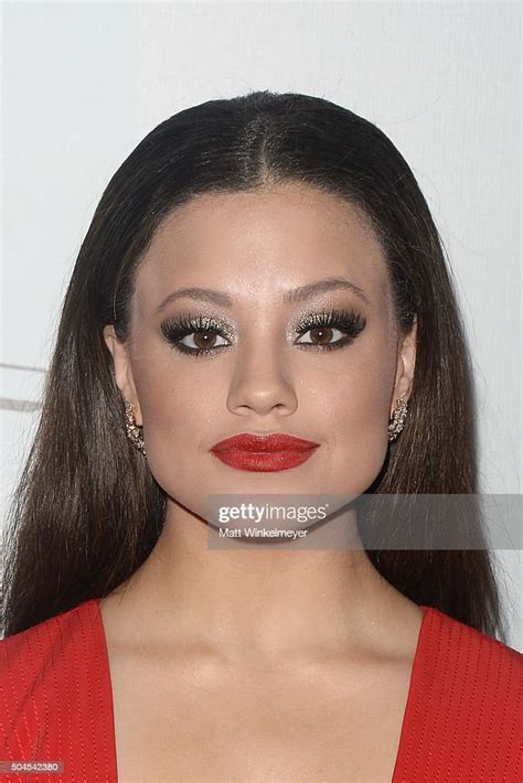 actress sarah jeffery arrives at the nbcuniversal s 73rd annual news photo getty images