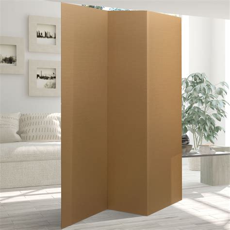 Buy 6 Ft Tall Brown Temporary Cardboard Folding Screen Online Can