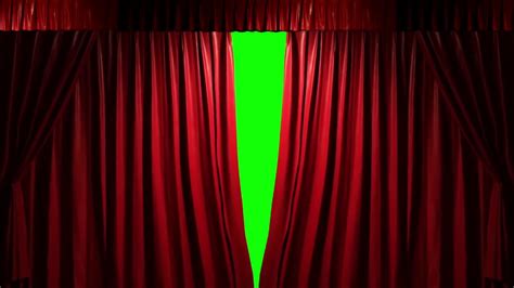 Green Screen Stage Cinema Curtain Opening Youtube