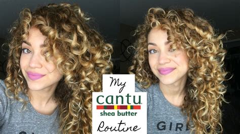 My Cantu Routine Curly Hair Youtube