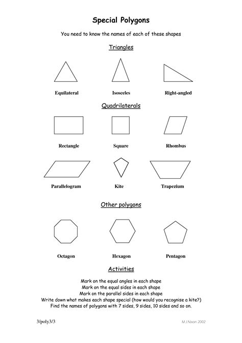 Polygon Shapes And Names All Polygons Names And Shape Polygon