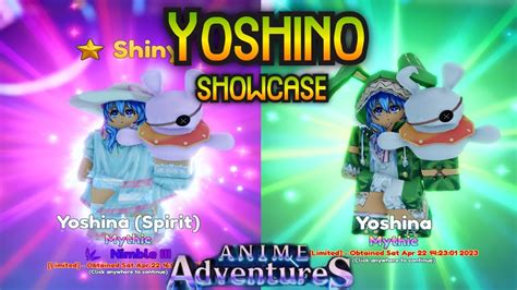 Yoshino Shiny Showcase Completo Full Evo En ️ Anime Adventures ️ Youtube