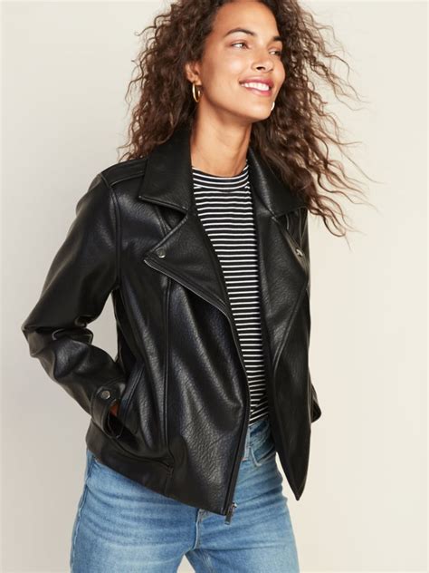 Old Navy Faux Leather Moto Jacket Best Leather Jackets 2020
