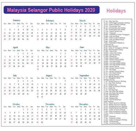 Public Holiday Malaysia 2020 Selangor Nash Has Brown