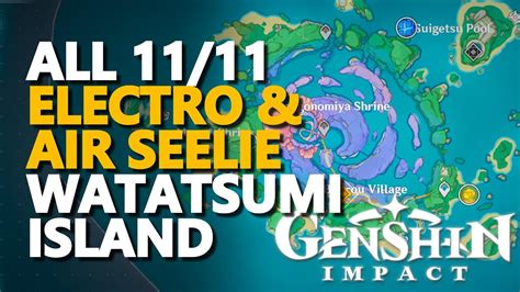 All Watatsumi Island Seelie Genshin Impact Youtube