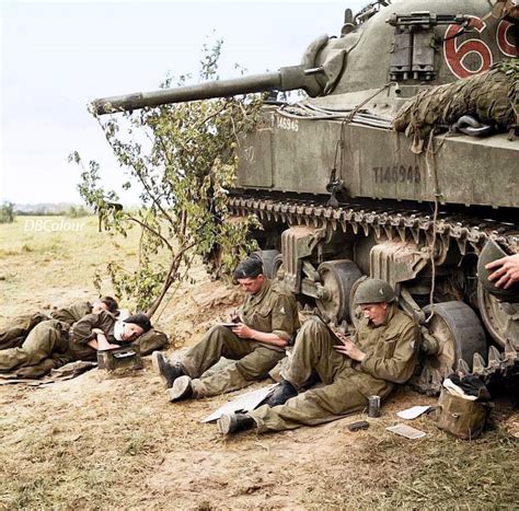 M4a2 Sherman Mk Iii Cameo T146946 Tank Crew Of 2nd Troop ‘c