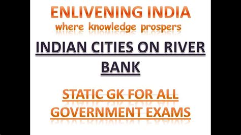 Indian Cities On River Bank Youtube