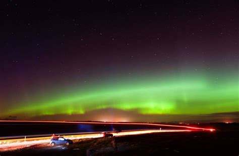 Northern Lights Aurora Borealis Were Visible Across The