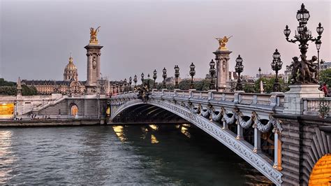 Hd Wallpaper Gray Concrete Bridge Seine River Paris France Pont