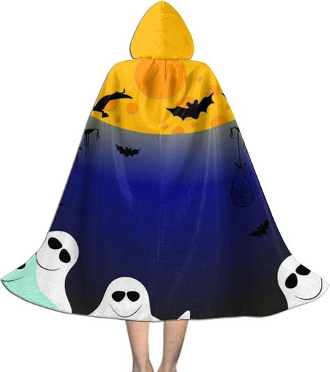 Bxyjshiyi Five Friendly Ghosts Kids Halloween Hooded Cape