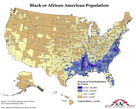 U S Black Population By County R MapPorn