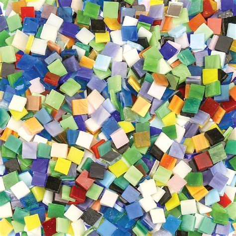 Glass Mosaic Tiles Small 1kg Pack Mosaics Cleverpatch Art And Craft Supplies