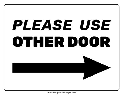 Free Printable Door Sign Template Image To U
