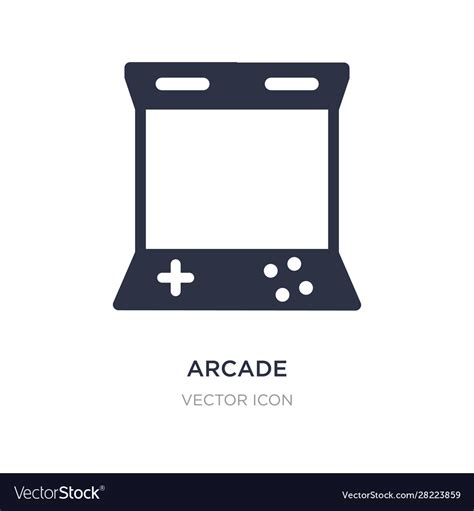 Arcade Icon On White Background Simple Element Vector Image