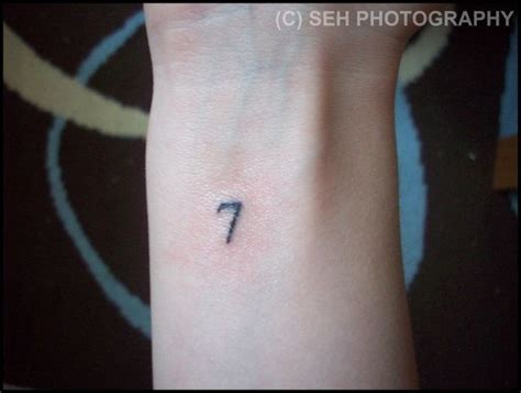 7 Fav Number But Somewhere Else 7 Tattoo Tattoos 777 Tattoo