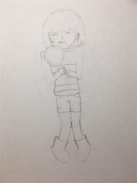 Frisk Is Looking Kinda Frightened Just A Simple Sketch Undertale