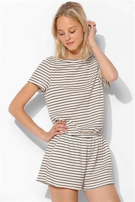 Bdg Knit Stripe Romper Rompers Clothes Striped Rompers