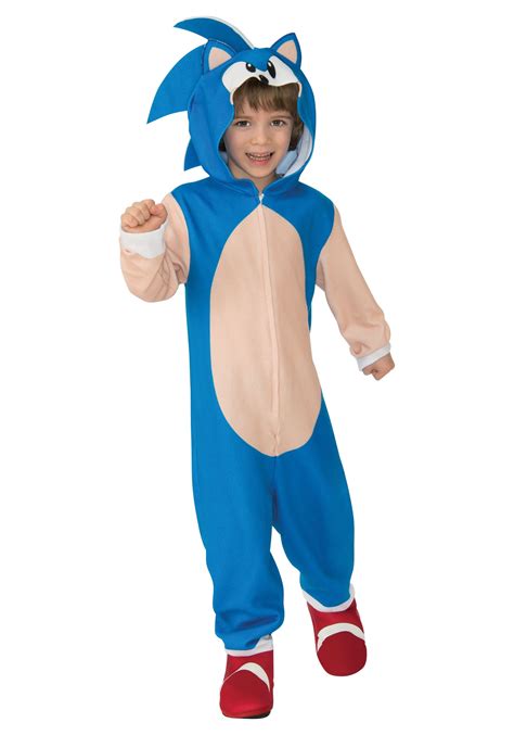 Boys Sonic The Hedgehog Hooded Costume
