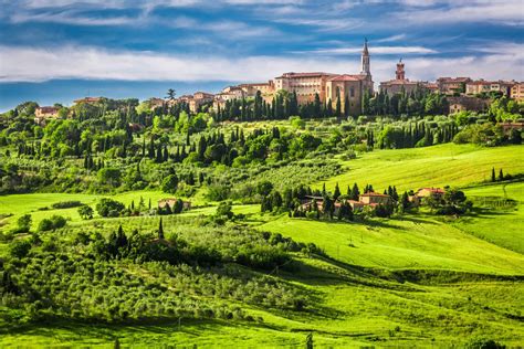 Download Pienza Tuscany Italy Landscape Scenery Wallpaper