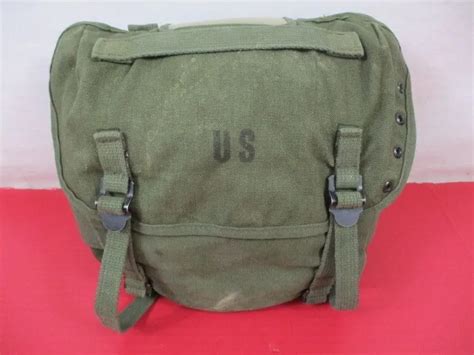 Vietnam Era Us Army M1956 M1961 Canvas Field Or Butt Pack Dated 1970