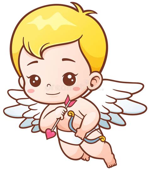 Cupid Vector Illustration Of Cute Cupid With Arrows And Onion Aff