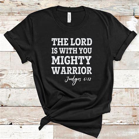 The Lord Is With You Mighty Warrior Judges 612 Svg Svg Etsy Svg