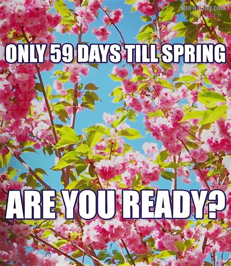 59 Days Till Spring 🌸🌼🌱🌷 🌸🌼🌱🌷 By Sun Gazing