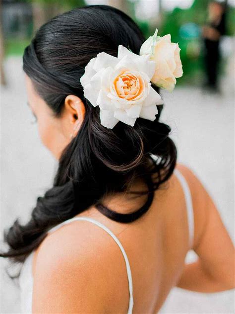 17 Wedding Hairstyles For Long Hair With Flowers