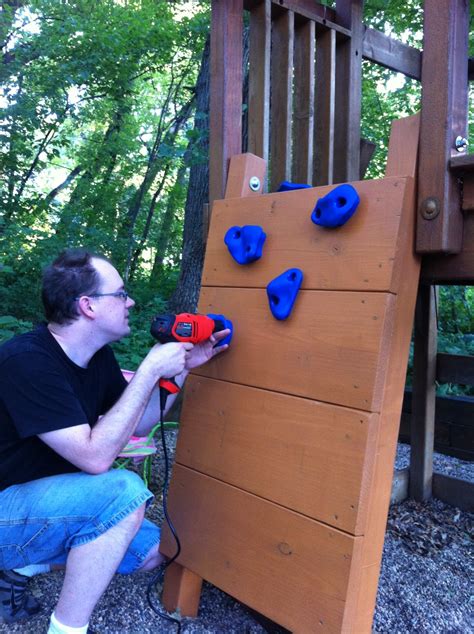 Geek On A Blog Diy Climbing Wall