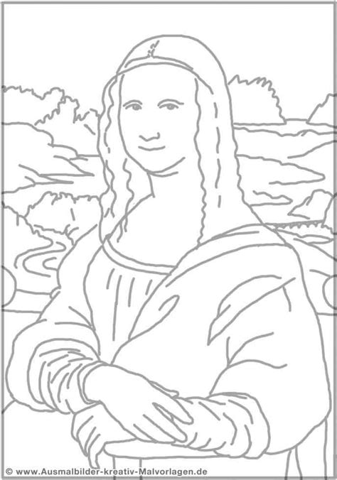 Mona Lisa (Malvorlage)