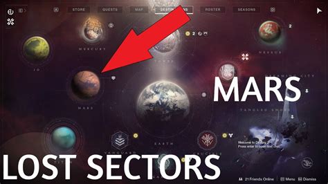 Destiny 2 All Mars Lost Sectors Youtube