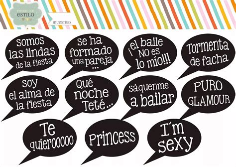 Frases Personalizadas Photobooth Props Casamientos 15 Carteles