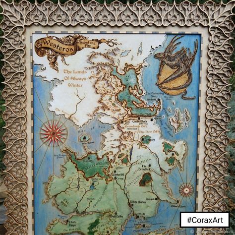 Southernmost of westeros, capital of dorne, ruled by house martell. Game Of Thrones Map,Westeros Map,Seven kingdoms map,Ice and fire - заказать на Ярмарке Мастеров ...