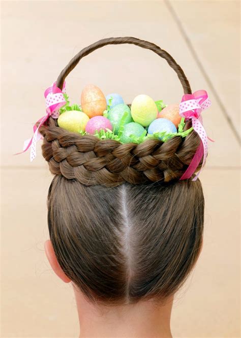 Braids & hairstyles for super long hair flower updo. Basket Bun Hairstyle