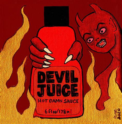 Devil Juice Hot Sauce Painting By Lana Cheng Fine Art America