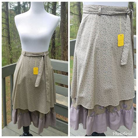 Nwt Peasant Skirt Vintage 1970s Layered Floral Prairie Skirt Etsy
