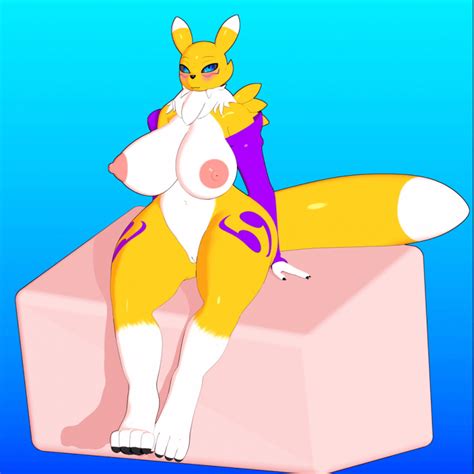 rule 34 3d animated anthro big breasts breasts curvaceous digimon digimon species female