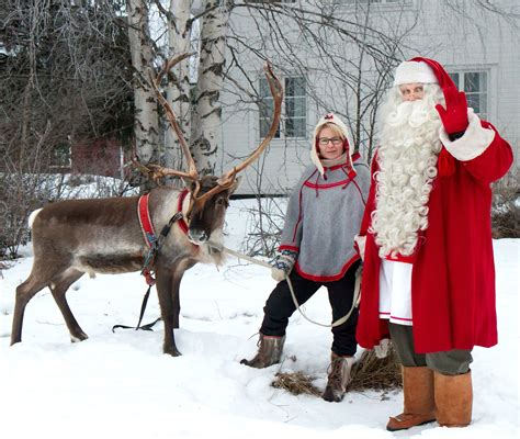 Santa Claus In Santa’s Reindeer Race In Pello In Western Lapland Christmas Prep Merry Christmas