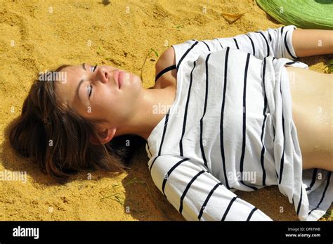 Adolescent Tanning In Summer Hi Res Stock Photography And Images Alamy