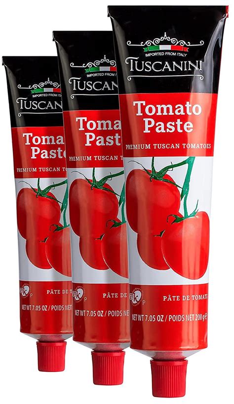 Tuscanini Premium Double Concentrated Tomato Paste Tube Oz Pack Made With Premium Italian