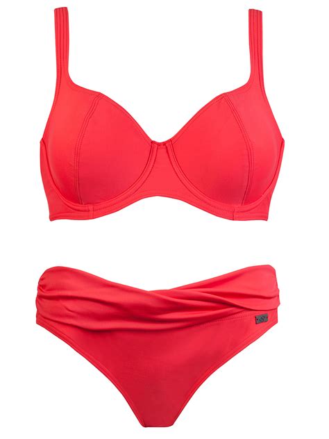 Naturana Naturana Beachwear Red Underwired Twist Bikini Set Size