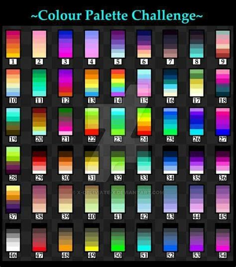 Colour Palette Challenge At 54 Palettes Thats One A Week Plus 2