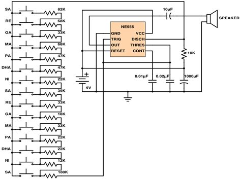 3v wireless keyboard circuit board. Schematics.com | Electronic Harmonium