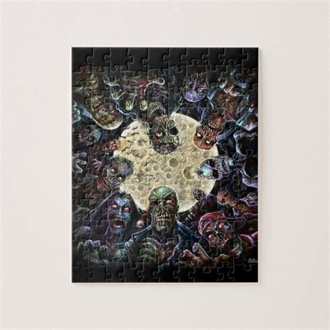 Zombies Attack Zombie Horde Jigsaw Puzzle Zazzle Zombie Attack