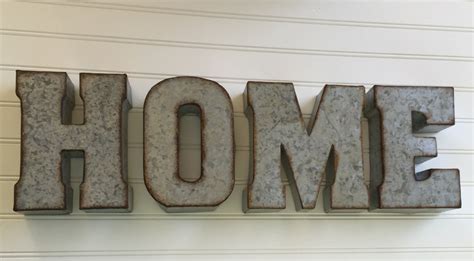 Novelty home décor plaques & signs. Decorative Metal Letter/ YOU PICK / HOME /Wall Letter Sign