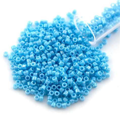 Miyuki Delica Seed Bead 11 0 Opaque Light Blue Ab Miyuki Beads Michaels