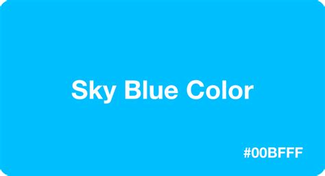 Sky Blue Color Best Practices Color Codes Palettes And More