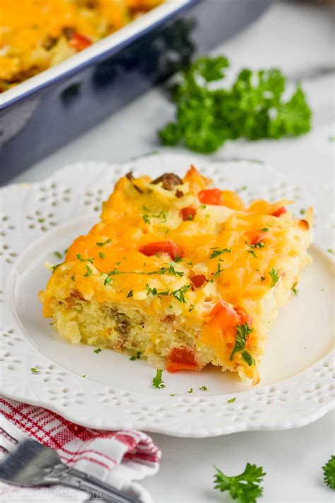 This Easy Hash Brown Egg Casserole Recipe Is Full Of