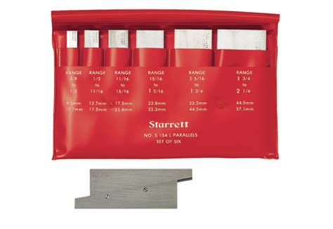 Starrett Adjustable Parallel Set Range 38 To 1 516 S154lz Penn